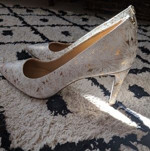 Michael Kors floral heels